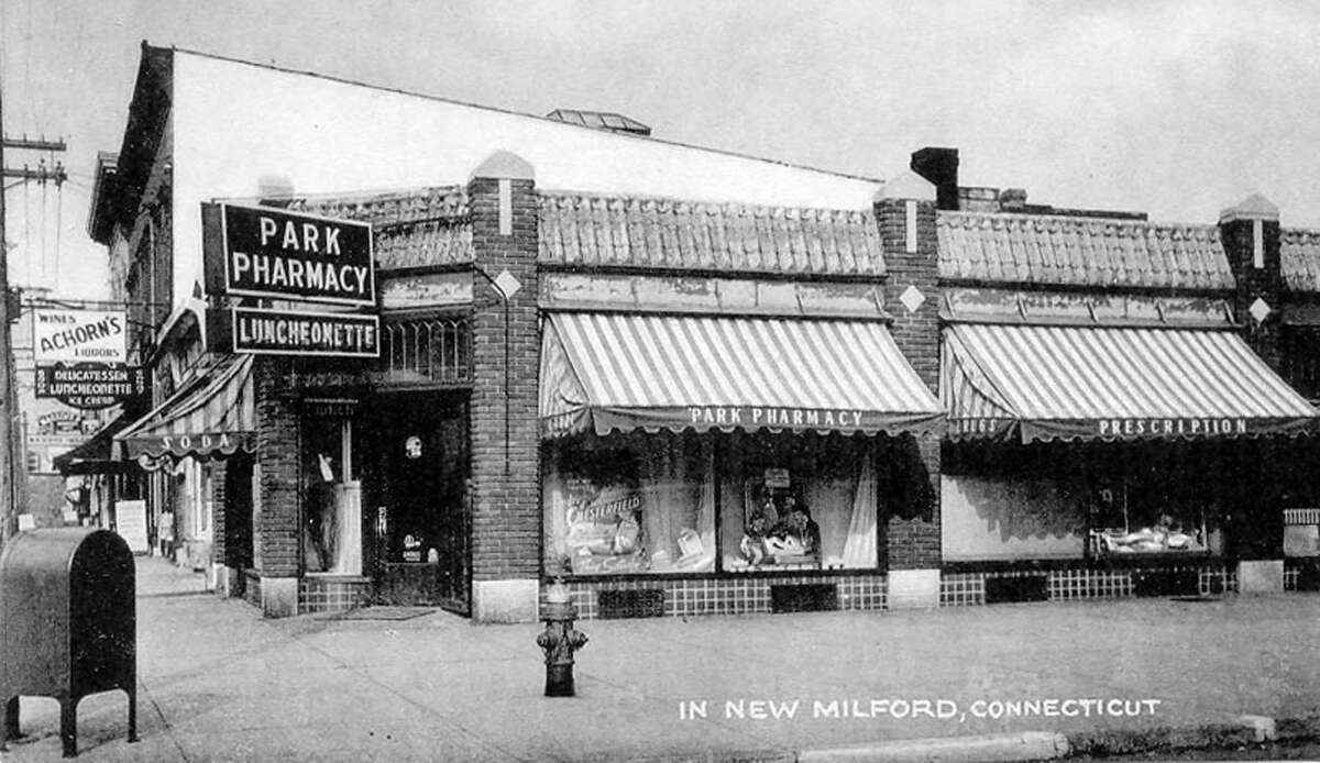 Flashback Park Pharmacy Courtesy of the DeCosa family Passersby in downtown New Milford this week will note renovations underway to the building at the north corner of Main and Bank streets. The site for more than 80 years had been the home of a phamacy, beginning in the early 1930s as the Park Pharmacy during the years of the Great Depression before a more than 50-year run as The Slone Pharmacy. For many of those years, the business offered a popular family luncheonette. In more recent years, the pharmacy was first called the New Milford Pharmacy and then operated by the Big 'Y.' Sherman entrepreneur Gary Goldring purchased the property recently and is undertaking extensive renovations in preparation for the site's next tenant. Those who would like to loan or contribute a photo from any of the Greater New Milford-area towns should bring it to Norm Cummings at the Greater New Milford Spectrum office at 45B Main St. or email ncummings@newstimes.com. If the photo is to be returned, please leave a phone number and mailing address.