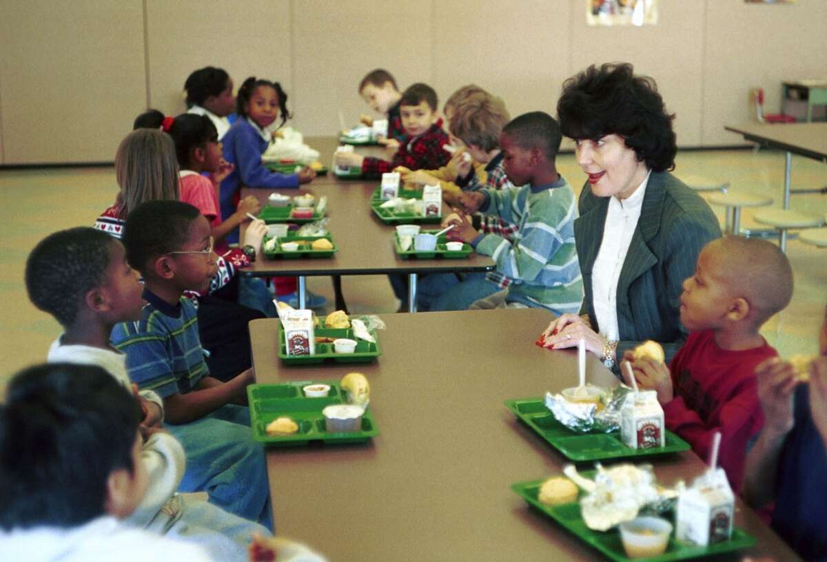How much did a Houston school lunch cost 40 years ago?