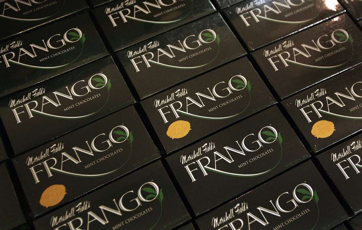 Frango chocolates  Incidentally, this one was a near miss. Frederick & Nelson had churned out the chocolates, and the department store’s collapse almost spelled the end of the Frango. Instead, as The Seattle Times tells it, a Seattle bankruptcy judge saved the treat by passing it on to Bon Marche, which had paid $2 million to sell Frangos. In Feb. 2017, Chicago- and Hong Kong-based Garrett Brands acquired the Frango brand from Macy’s Inc.