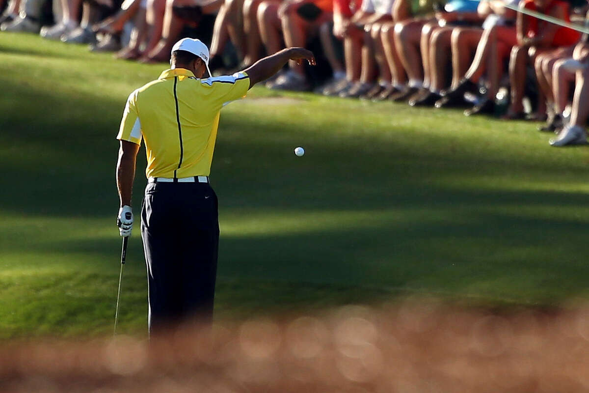 Tiger Woods was penalized for an illegal drop during the second round of the Masters last month after the violation was pointed out by a television viewer.