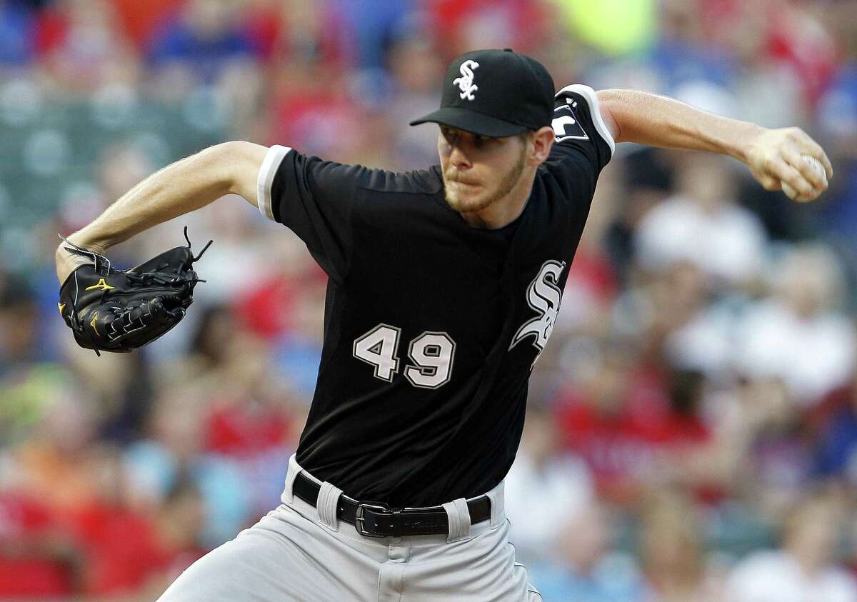 White Sox pitcher Chris Sale struck out seven and improved to 8-0 against AL West teams.