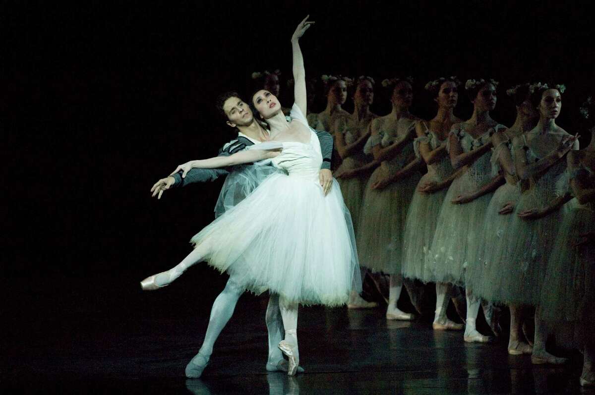 Xiao Nan Yu and Guillaume Cote in "Giselle," with artists from the National Ballet of Canada. (Photo by David Cooper)