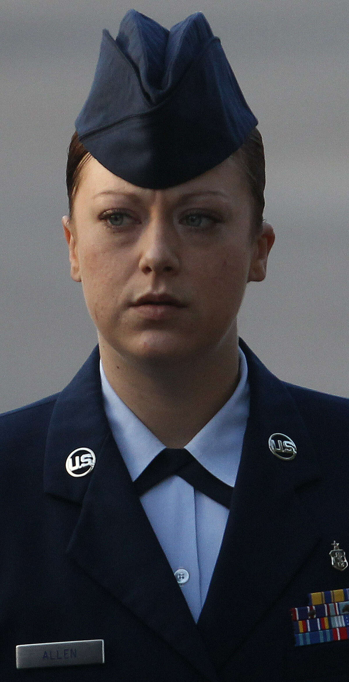 Staff Sgt. Emily Allen got 30 days' hard labor and was busted to airman first class.
