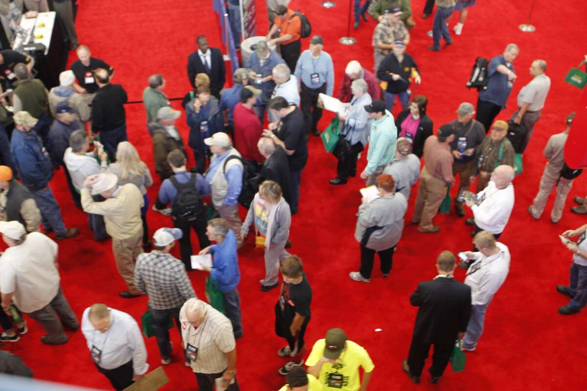 Convention goers filled the George R. Brown Center in Houston on Friday, May 3, 2013 for the 2013 NRA Convention.