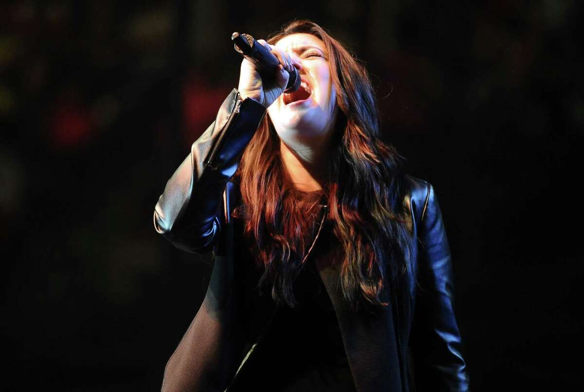 Kree Harrison performs at Ford Arena on Saturday, May 4, 2013. Photo taken: Randy Edwards/The Enterprise