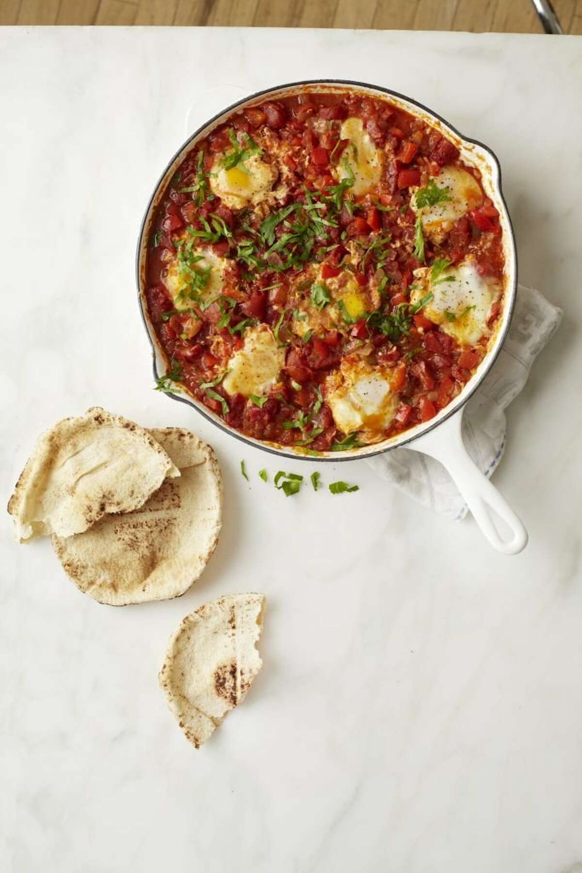 Shakshuka (Eggs in a Spicy Tomato Sauce)