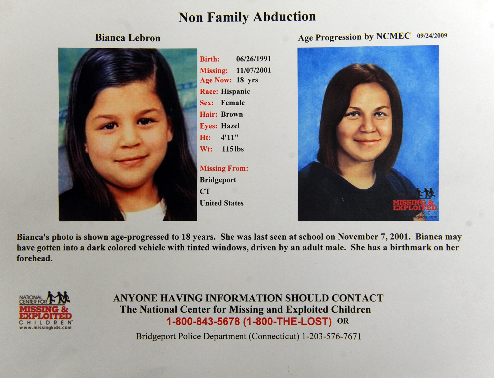 Bridgeport cops to release images in 25-year-old missing person case