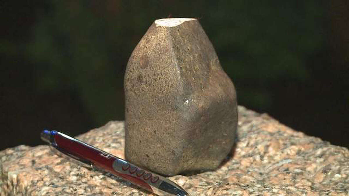 The Meteorite that hit a Waterbury house, May 10.