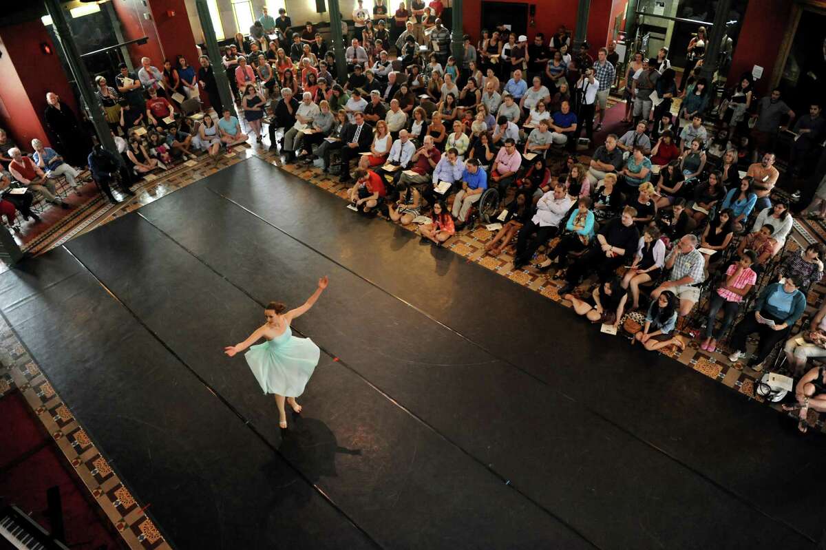 Jasmine Roth performs Fear vs. Freedom, a piece she choreographed, during the Steinmetz Dance Performance on Friday, May 10, 2013, at Union College in Schenectady, N.Y. (Cindy Schultz / Times Union)