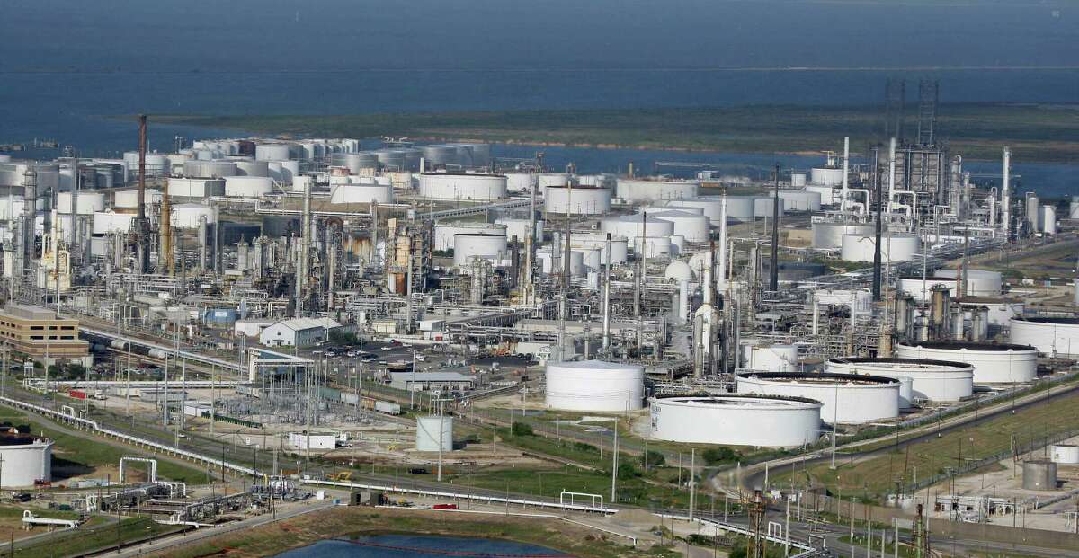 FILE - In a Thursday, Sept. 11, 2008 photo, a Marathon Oil Co. petrochemical facility is shown in Texas City, Texas.The Gulf oil spill may have people ready to quit petroleum cold turkey, but it's not that easy. Oil is everywhere. It permeates our daily lives in ways we never think about. It's in carpeting, furniture, computers and clothing. It's in the most personal of products like toothpaste, shaving cream, lipstick and vitamin capsules. Petrochemicals are the glue of our modern lives and even in glue, too. (AP Photo/David J. Phillip, File)