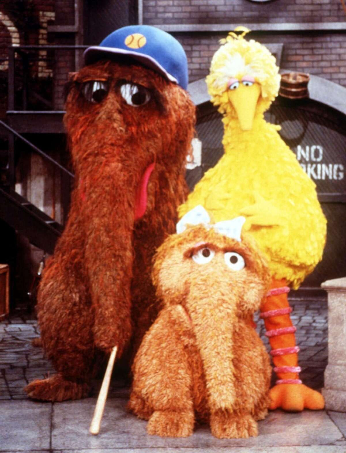 Snuffleupagus (left), was Big Bird's imaginary friend, whom grown-ups on the show never saw. But when child molestation became a bigger media issue in the '80s, ''Sesame Street'' decided to make Snuffy real. That was to encourage kids to confide in adults, even when they worried their story wouldn't be believed.