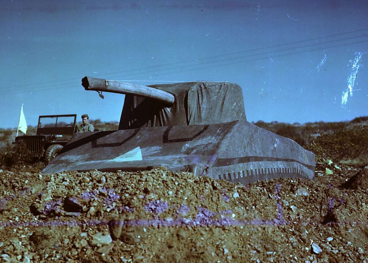 An inflatable M4 Sherman tank used by the Ghost Army. Hundreds of these were deployed in their missions.