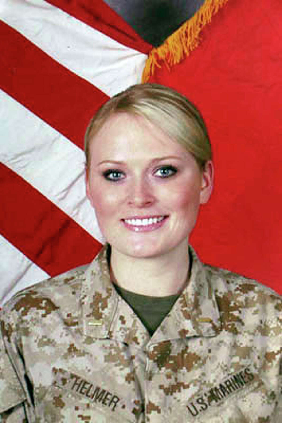 Submitted photos, Elle Helmer serving as a Marine.