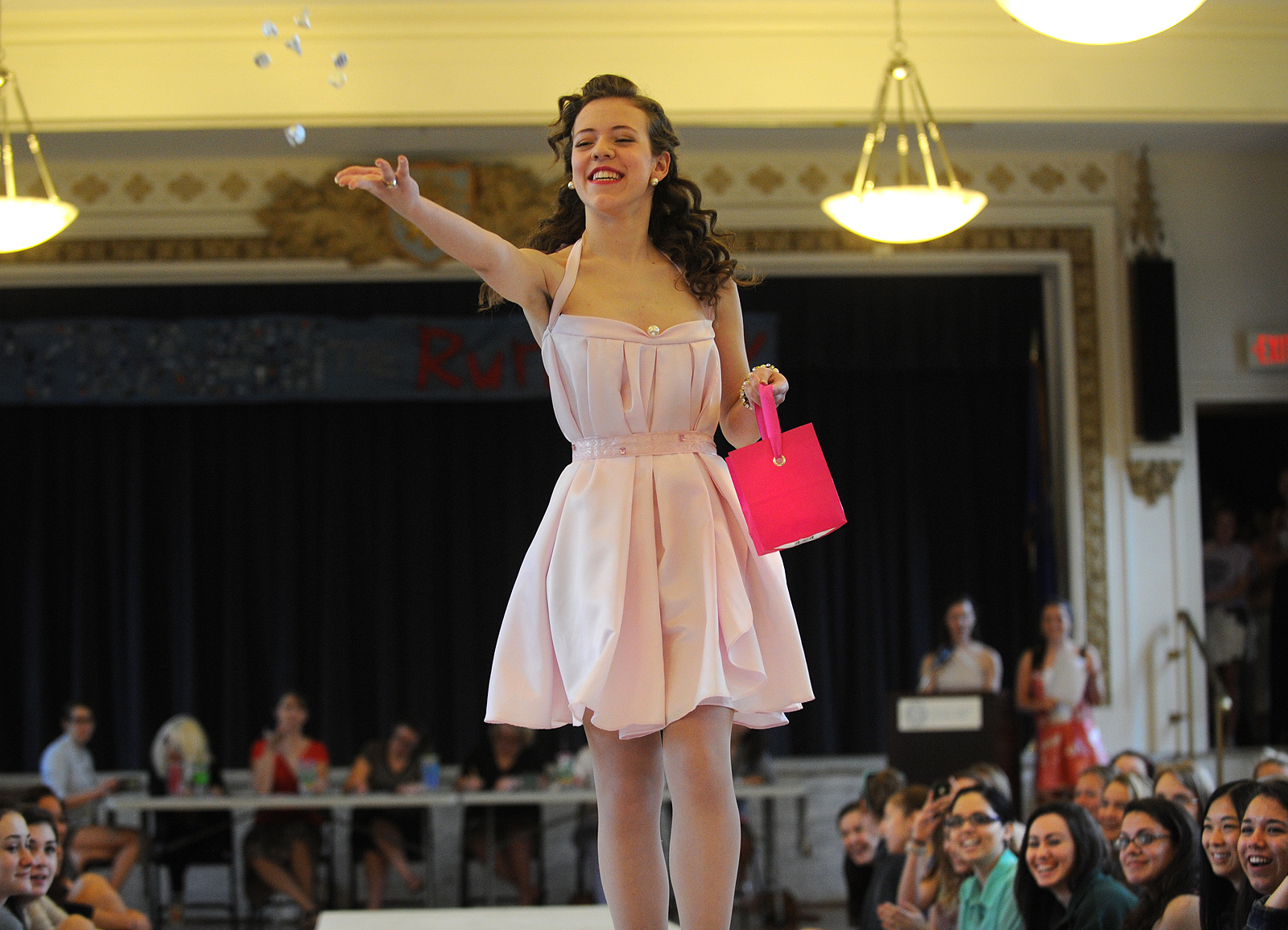 Lauralton hall students model fashion made from recyclables