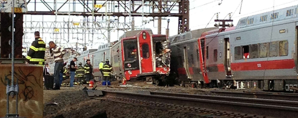 Two trains collide in Bridgeport