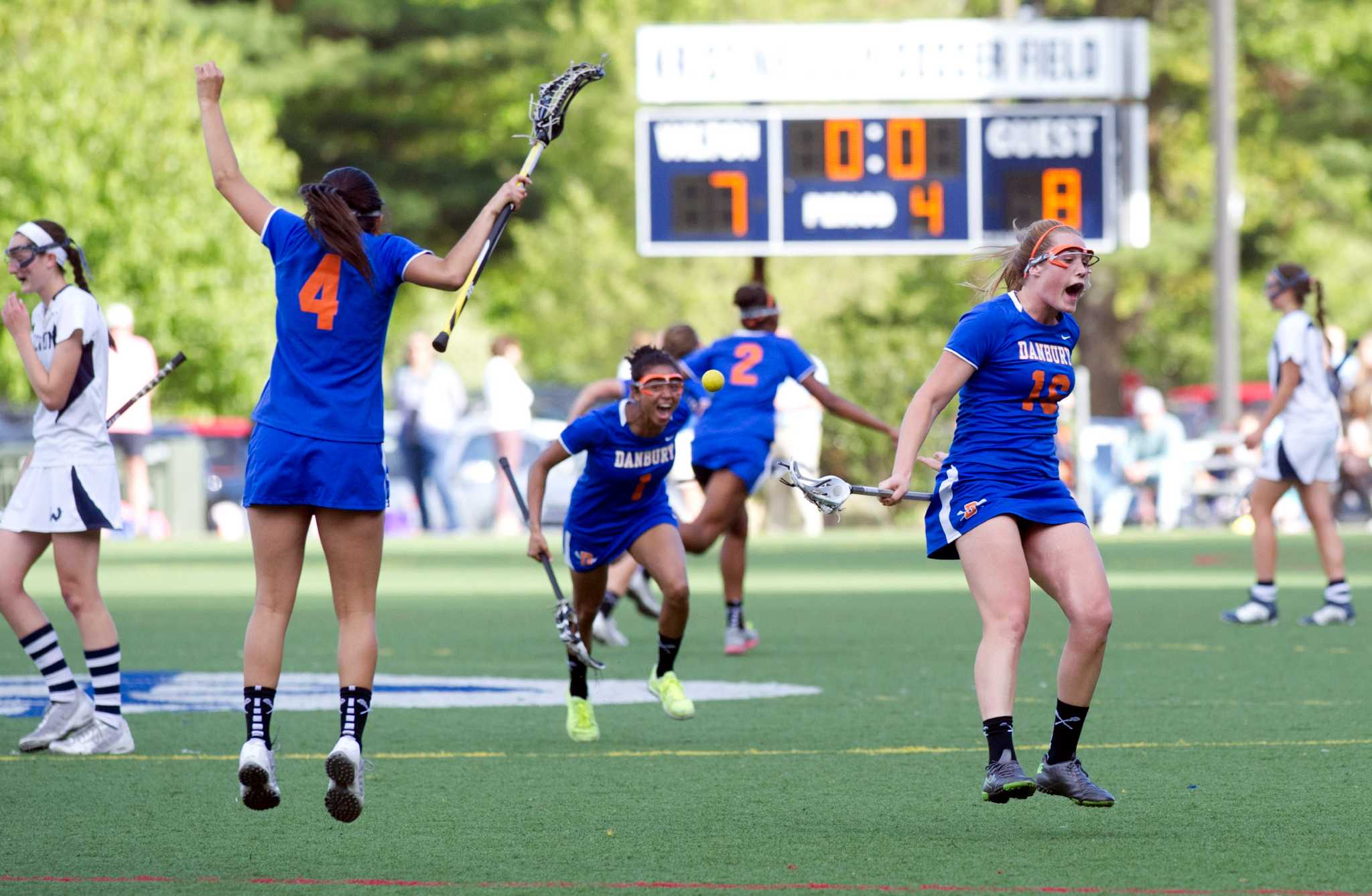 Danbury upsets Wilton in FCIAC girls lacrosse