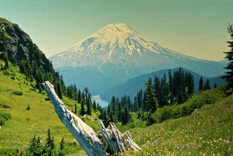Mount St. Helens, then and now