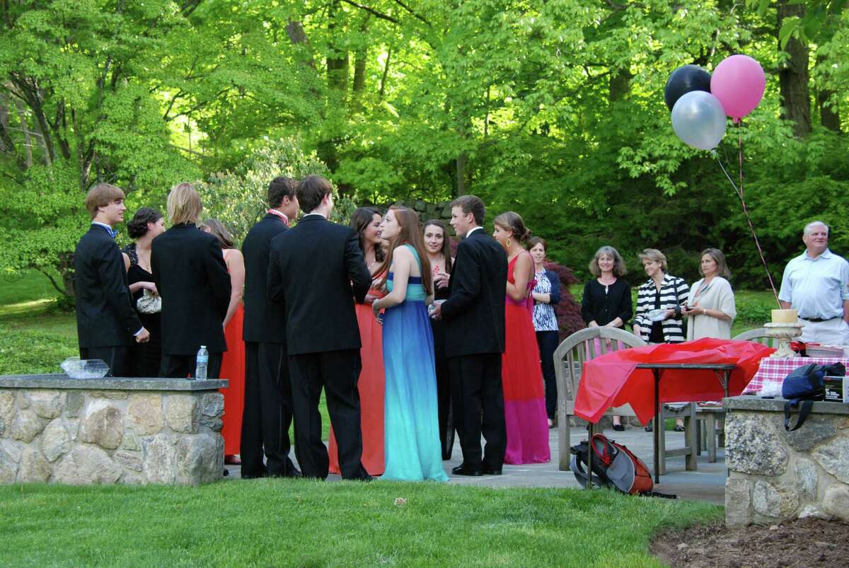 A pre-prom party before the New Canaan High School Senior Prom, May 17, 2013.