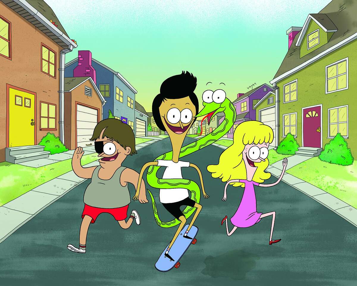 from left: Hector Flanagan, Sanjay Patel, Craig, and Megan Sparkles from, "Sanjay and Craig," on Nickelodeon.