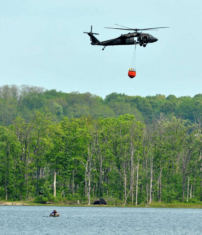 National Guard helicopters have water bucket training Times Union