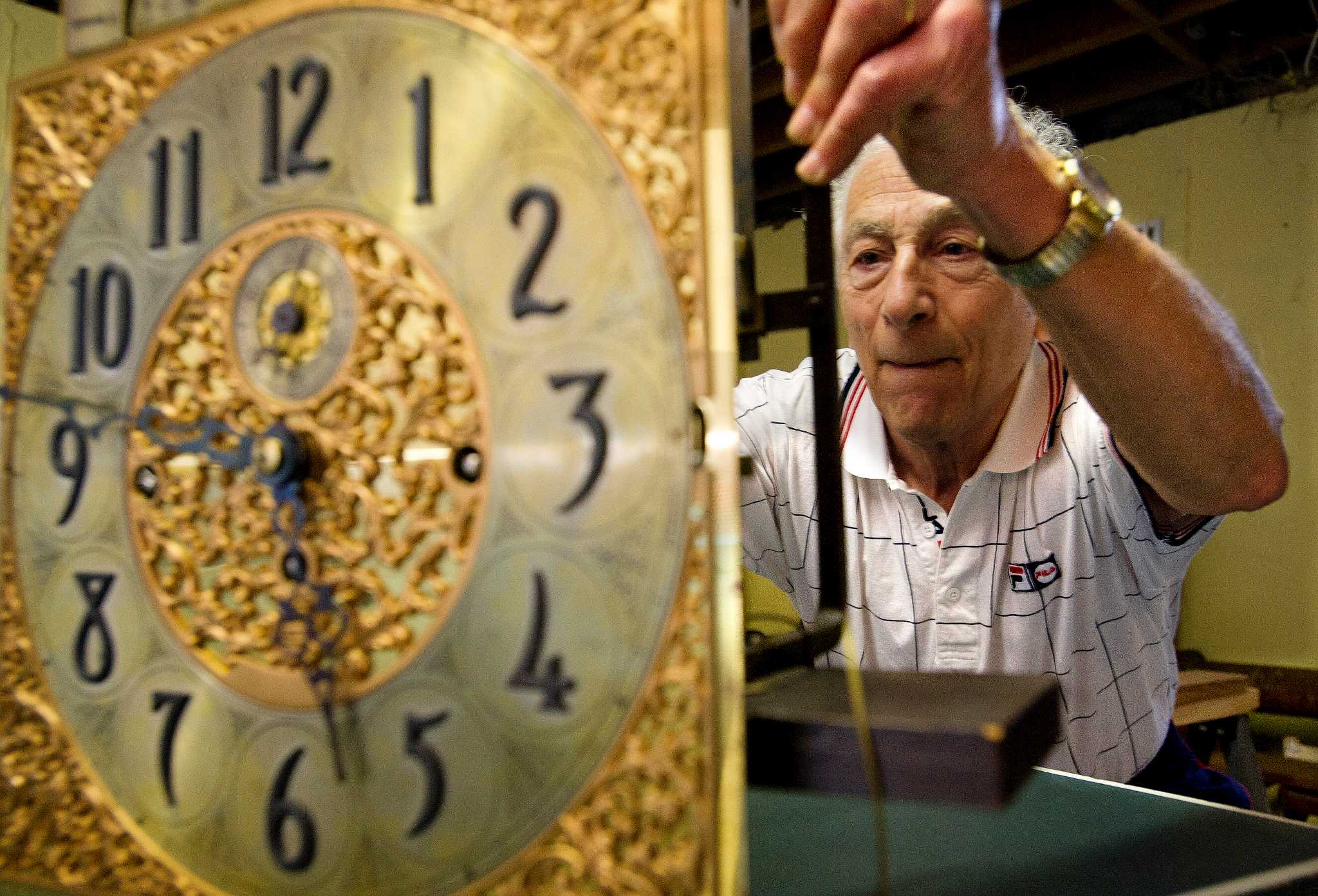 The Dart Clock repairman shares ticks of the trade