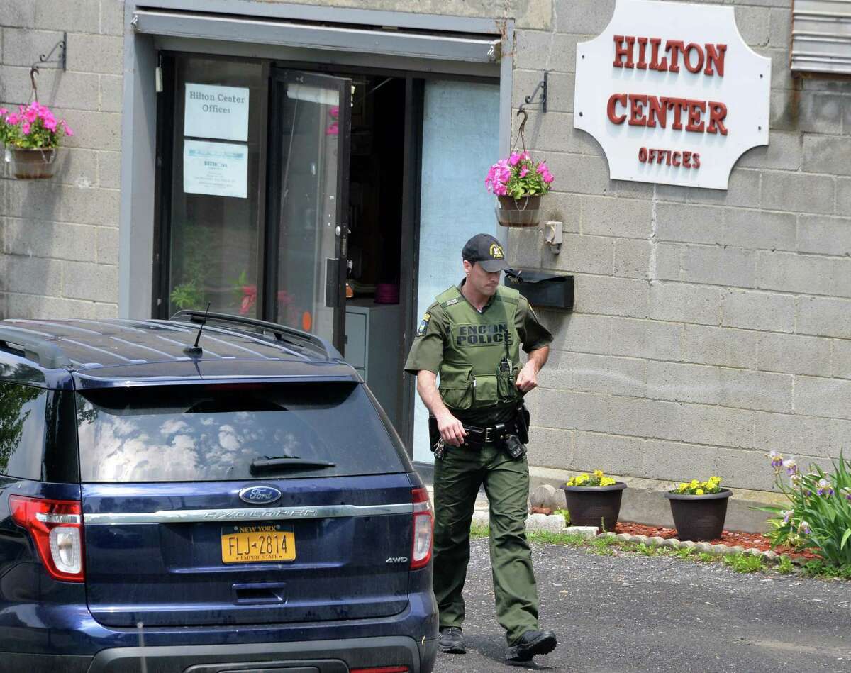 State Department of Environmental Conservation police officer Kurt Bush at the Hilton Center complex in Rensselaer, NY, Wednesday May 29, 2013. (John Carl D'Annibale / Times Union)