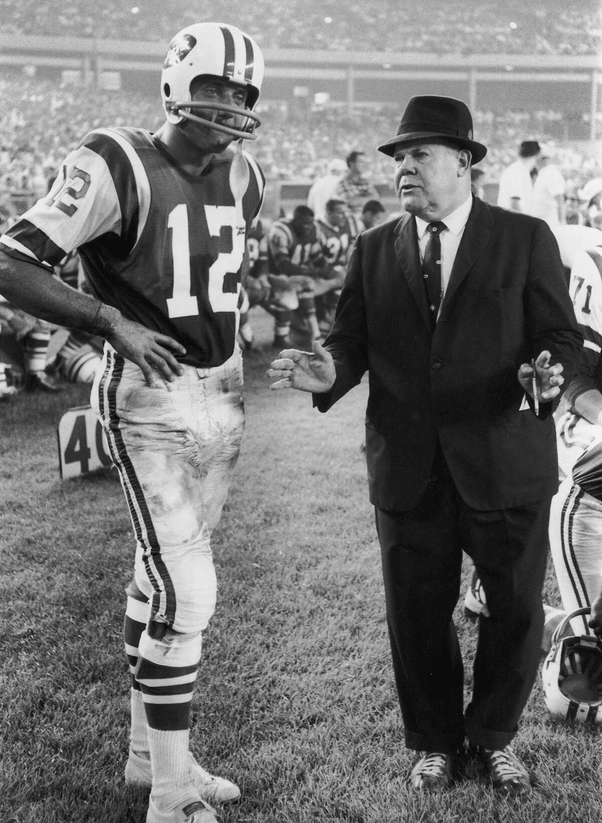 Head coach Weeb Ewbank of the New York Jets looks on from the News Photo  - Getty Images