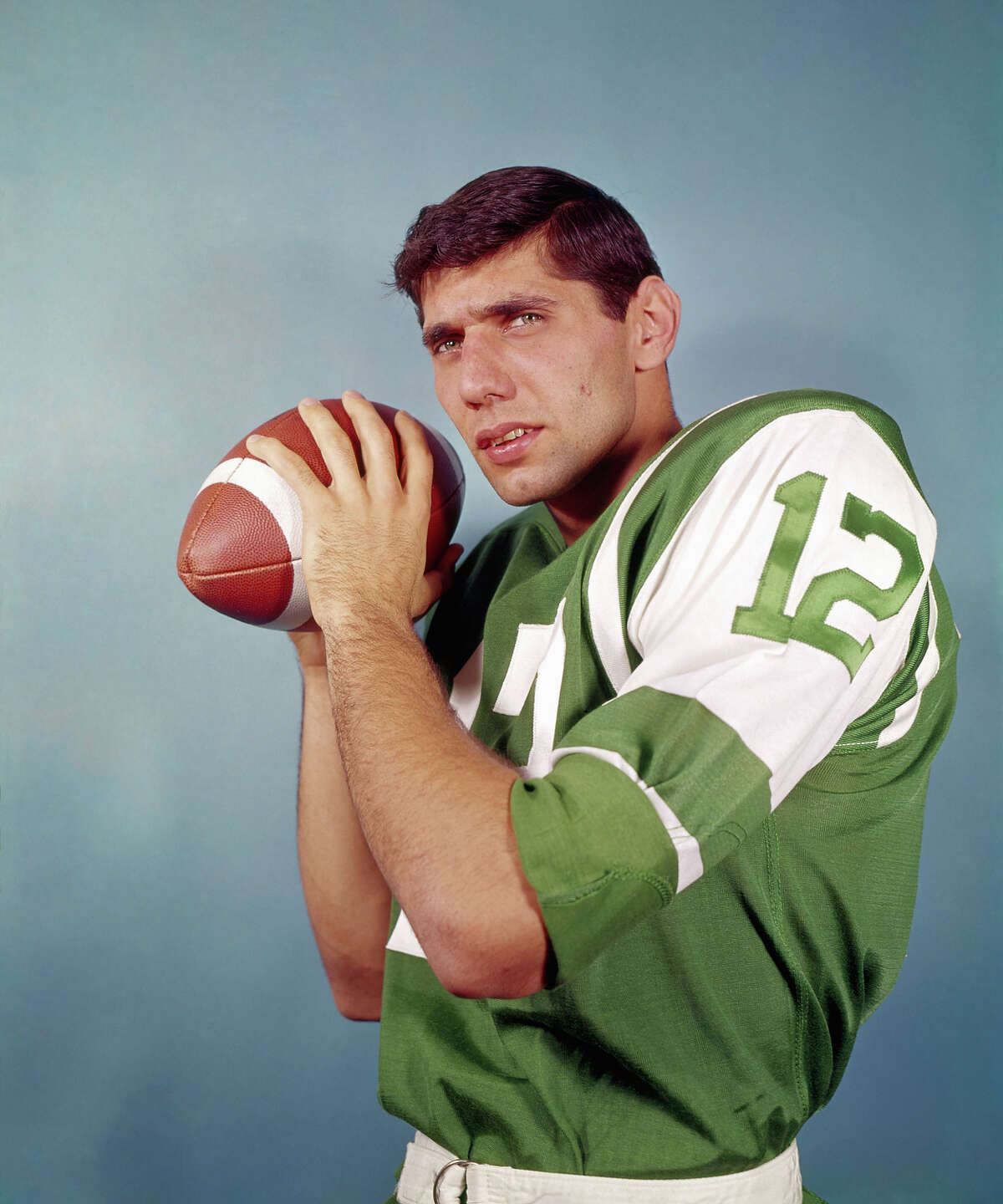 Broadway Joe hits the big seven-oh May 31. Here's a short look at his career, beginning with this photo from training camp in Peekskill, NY in 1965 — his rookie year with the Jets.