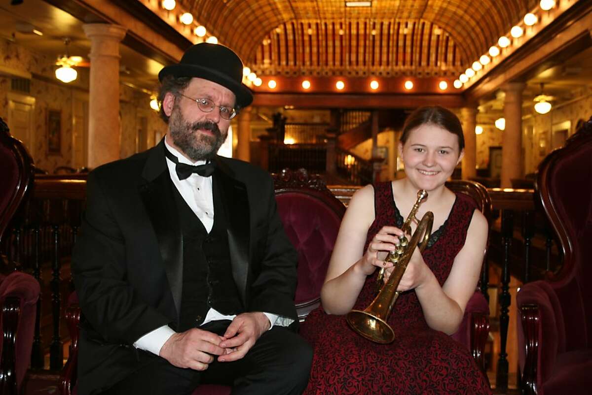 Pianist and bandleader Rodney Sauer, seen here with his daughter, Molly, performs with the Mont Alto Motion Picture Orchestra at the Castro Theater June 14-16.
