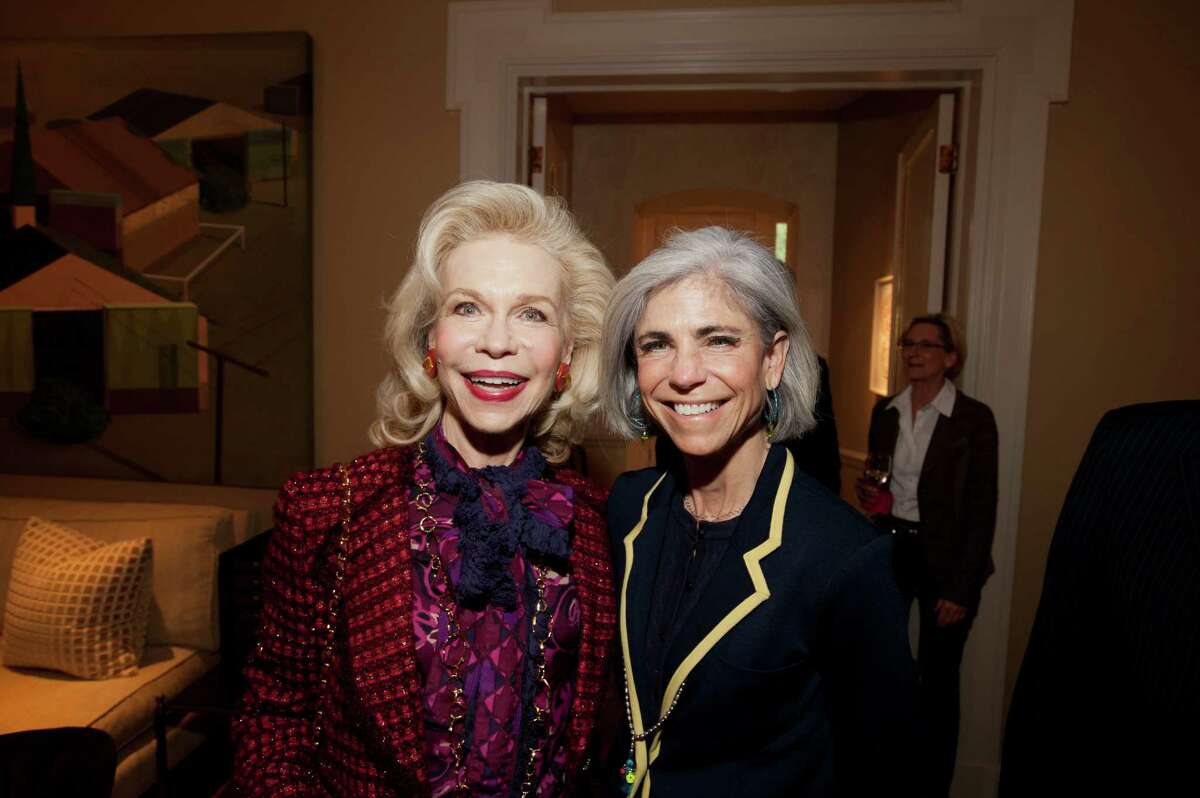 Lynn Wyatt, left, and Judy Nyquist at Houston Arts Alliance Event, 17 may 2013. Credit: Alexander Rogers