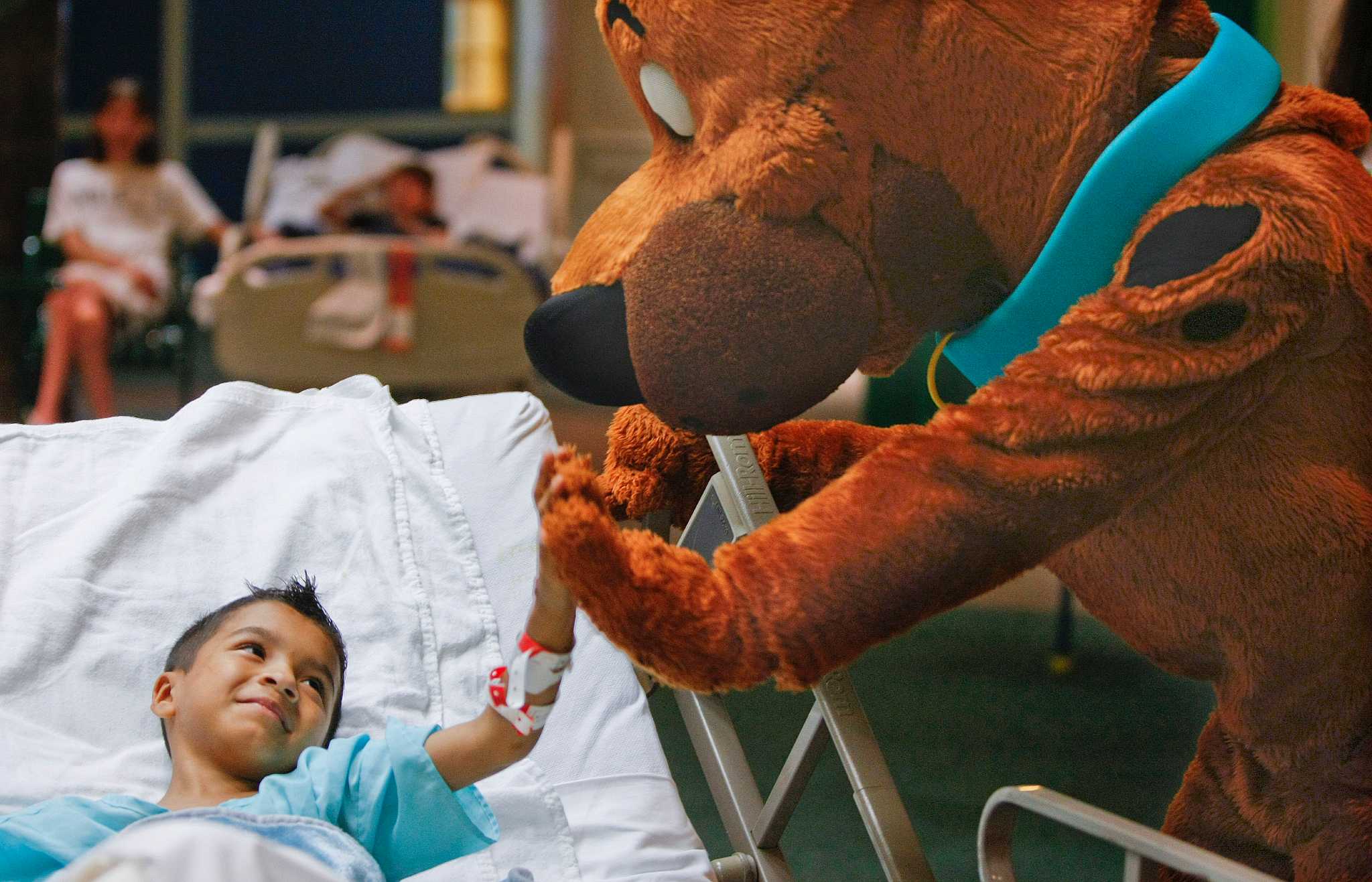 Photos: Mascots visit Memorial Children's Hospital