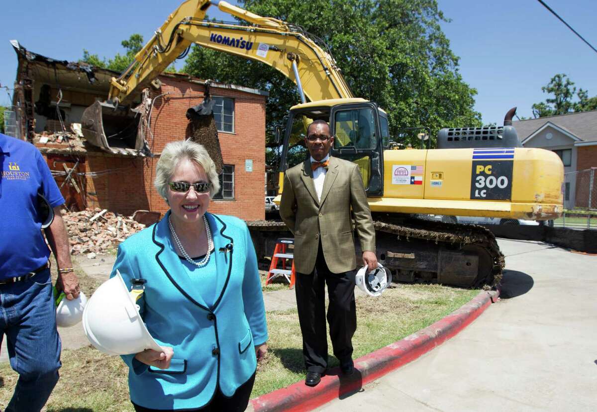 Dilapidated buildings demolished