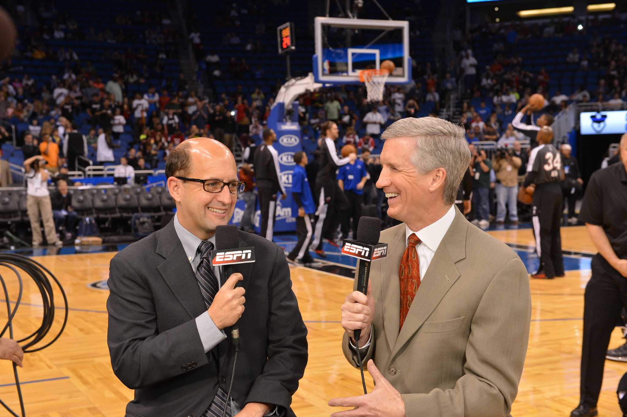 The old Amway Arena hosting the 2009 NBA Finals.