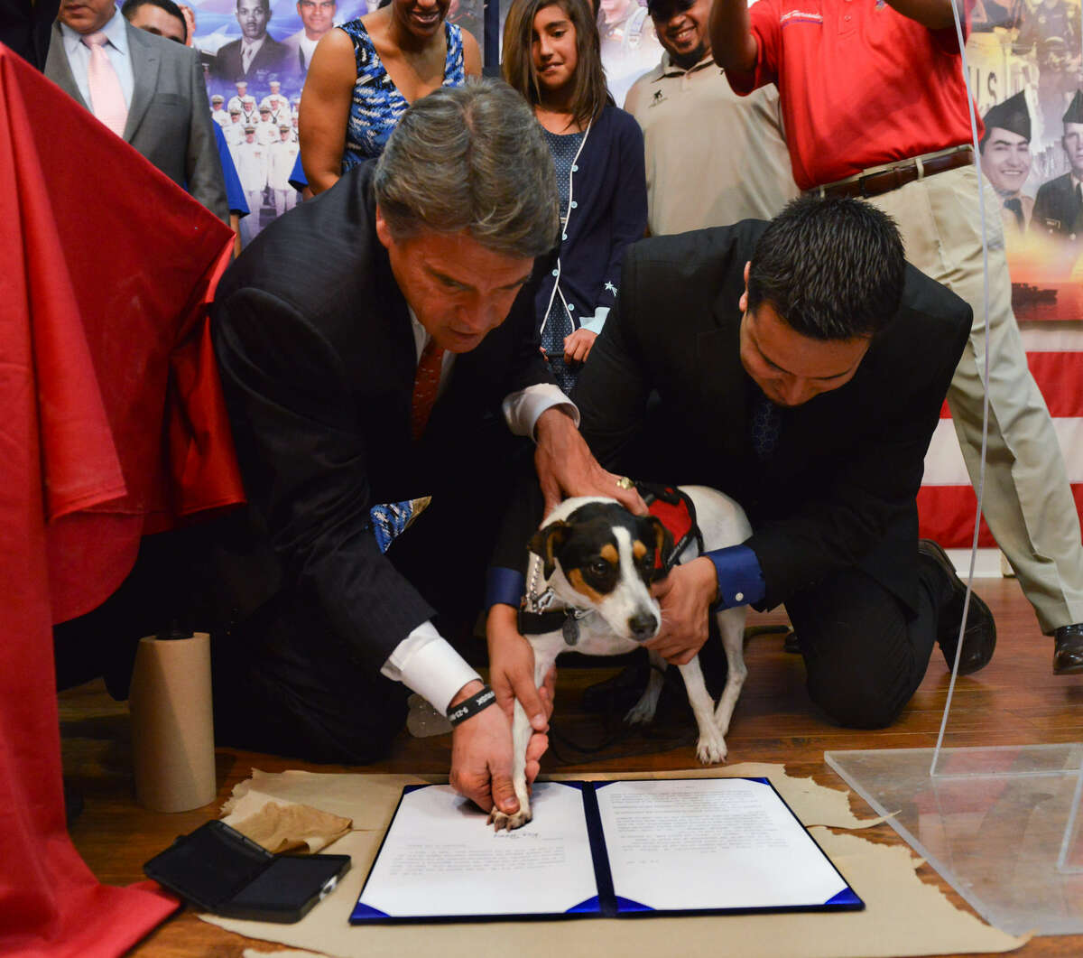 Perry signs service animal bill in .