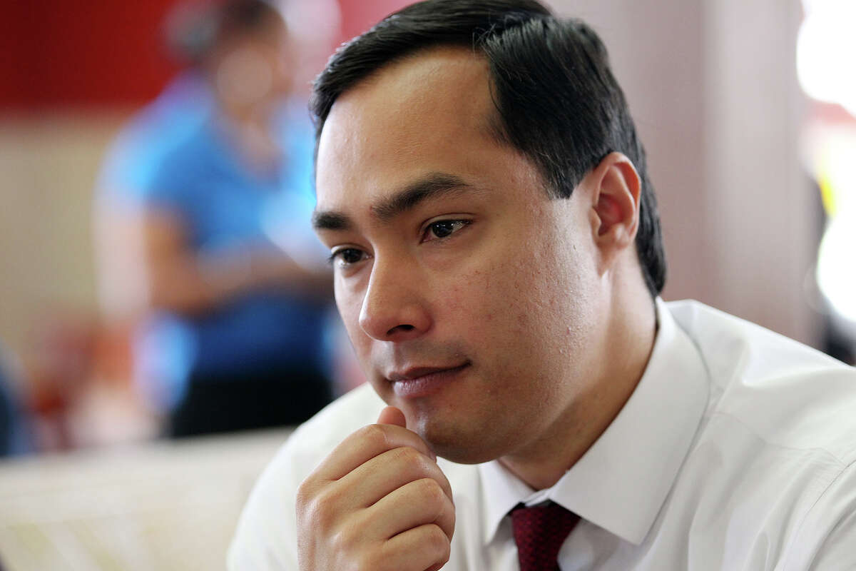 U.S. Representative Joaquin Castro talks about his life growing up on the west side of San Antonio as he has lunch at the Malt House Tuesday, May 28, 2013.