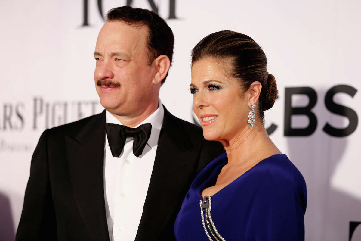 NEW YORK, NY - JUNE 09: Actors Tom Hanks and Rita Wilson attend The 67th Annual Tony Awards at Radio City Music Hall on June 9, 2013 in New York City. (Photo by Neilson Barnard/Getty Images)