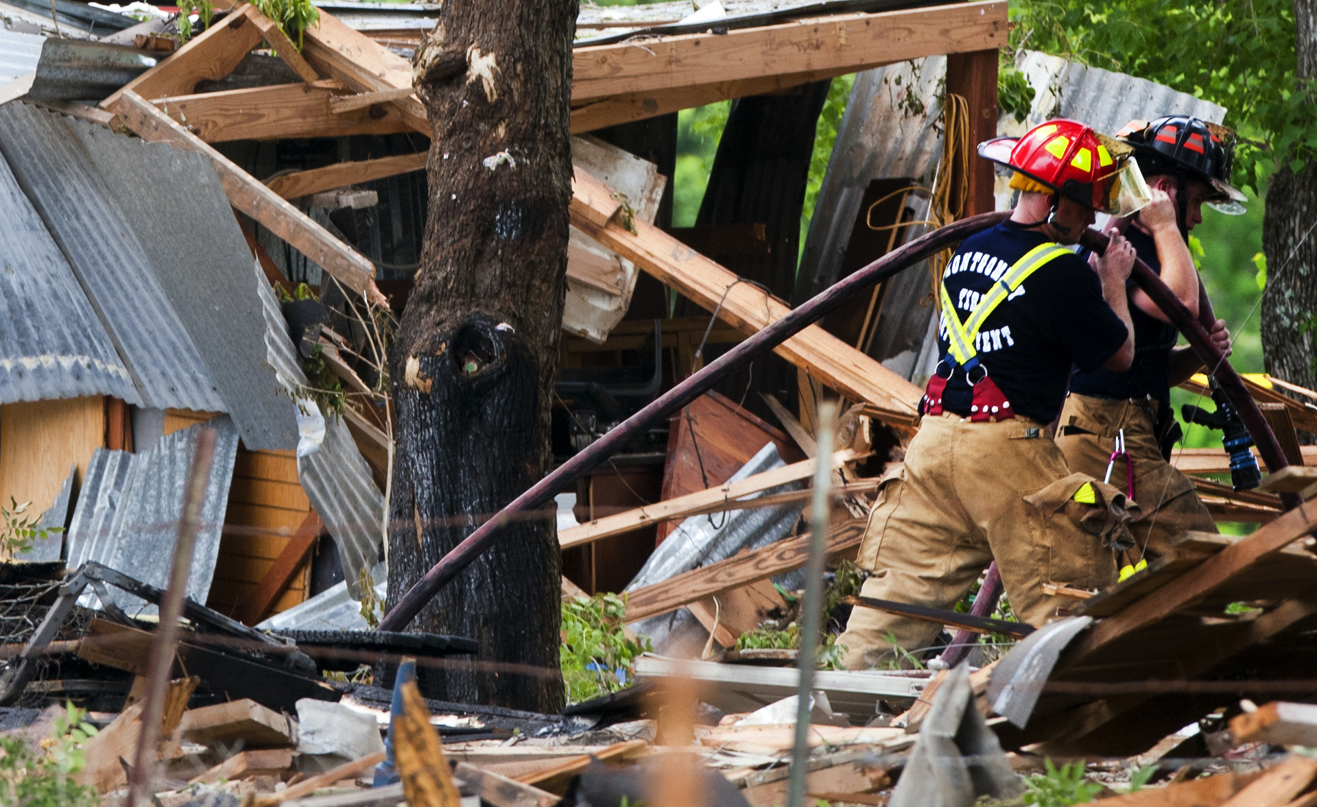 Wisconsin Gas Explosion Levels Main Street Buildings