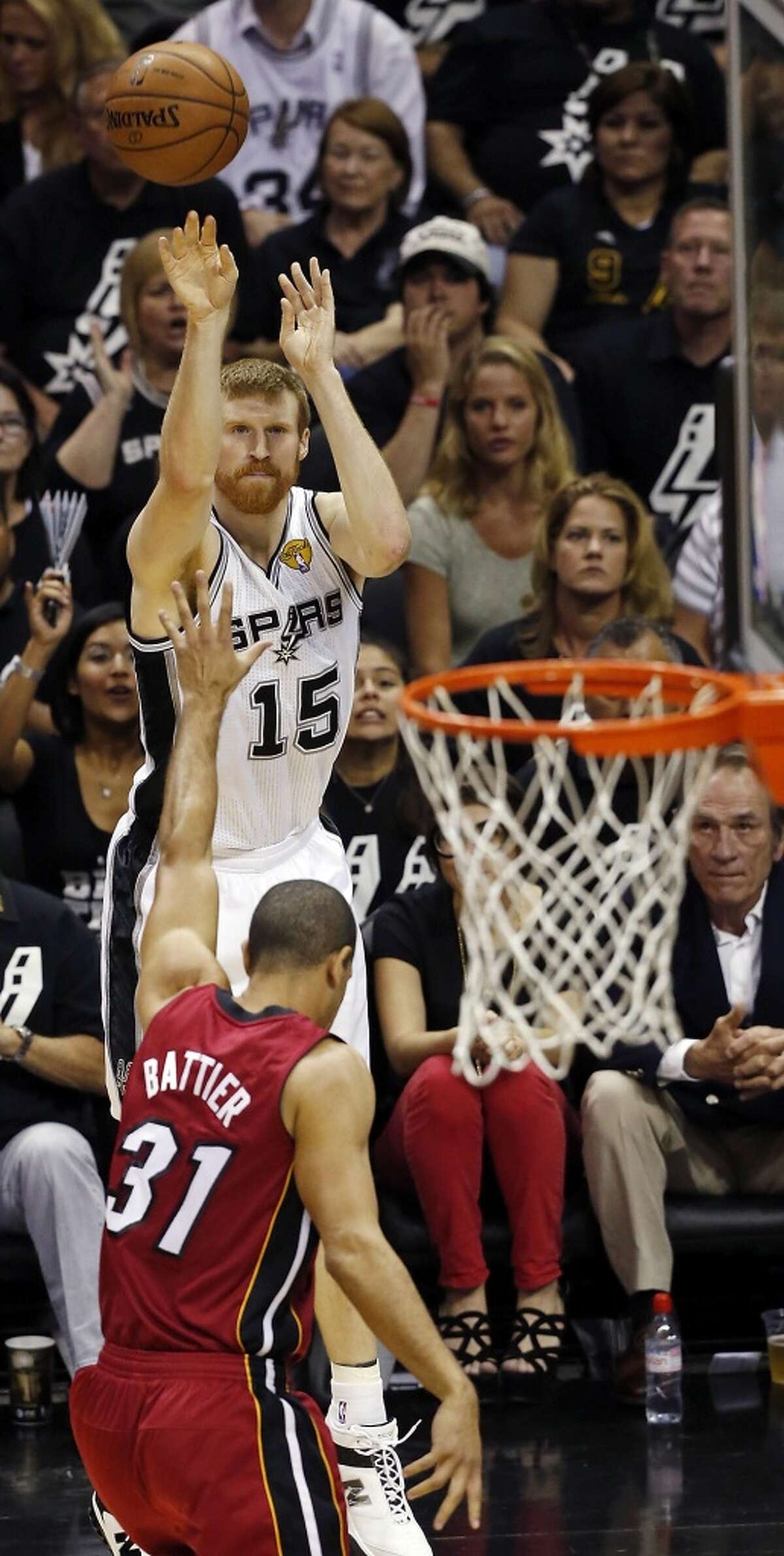 Matt Bonner is a valuable 3-point shooter but was non-existent in the Finals. (Edward A. Ornelas / San Antonio Express-News)