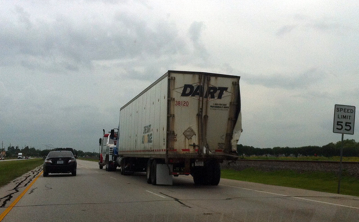 US 90 in Sugar Land shut down after dump truck hits big rig
