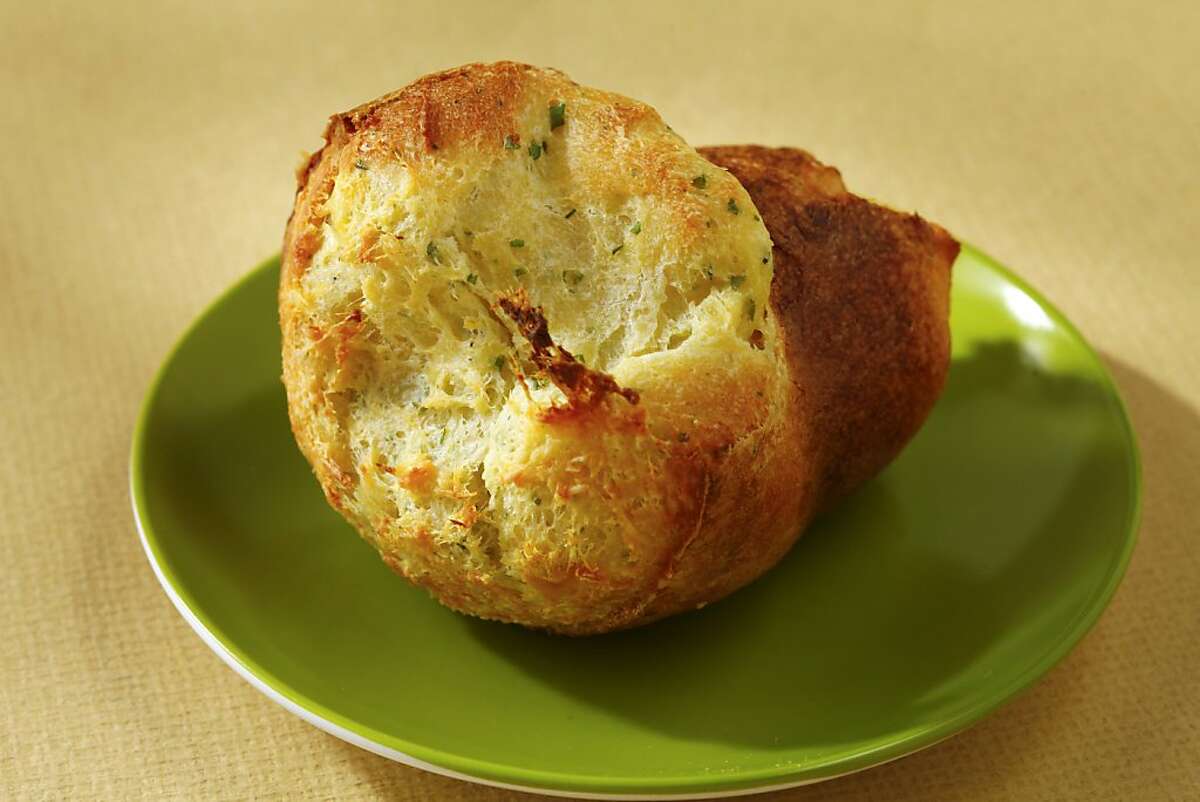 And now other recipes featured in this week's Food & WIne section. Pepper jack and chive popovers.
