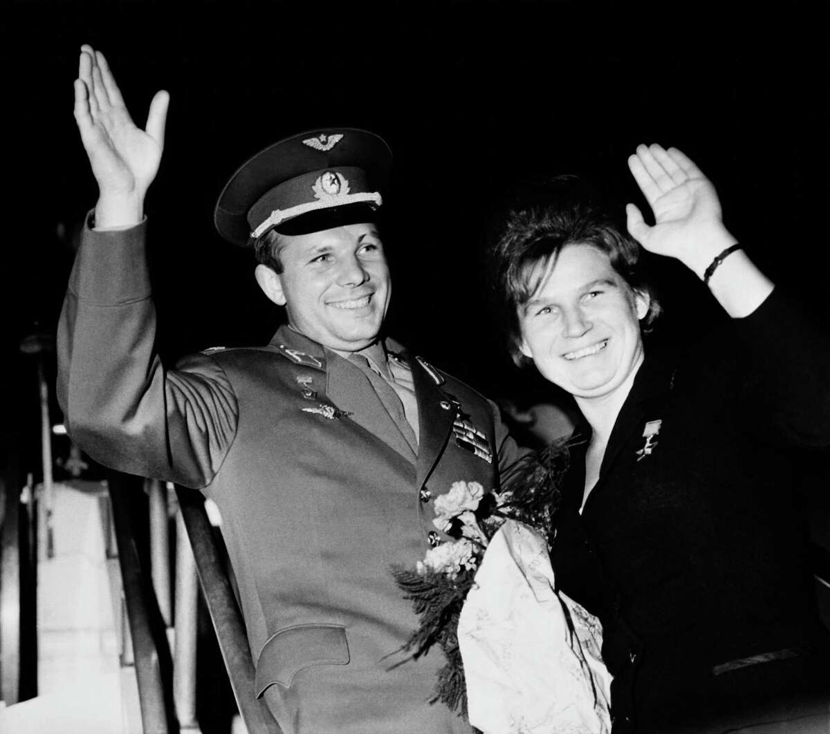 Гагарин и Терешкова