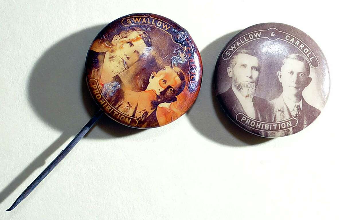 These are campaign buttons for George W. Carroll, a Beaumont resident who ran for Vice President of the United States on the Prohibition Party ticket in 1904. They are being housed at the Tyrrell Library. Beaumont has a lot of history. Some of the history is found in little things that may not be available for viewing to the general public, some is found in the museums, and some is found in out of the way places that have small displays of their own. The common denominator for all is that it was created by humans and it all relates to somehow to the history of Beaumont. Dave Ryan/The Enterprise