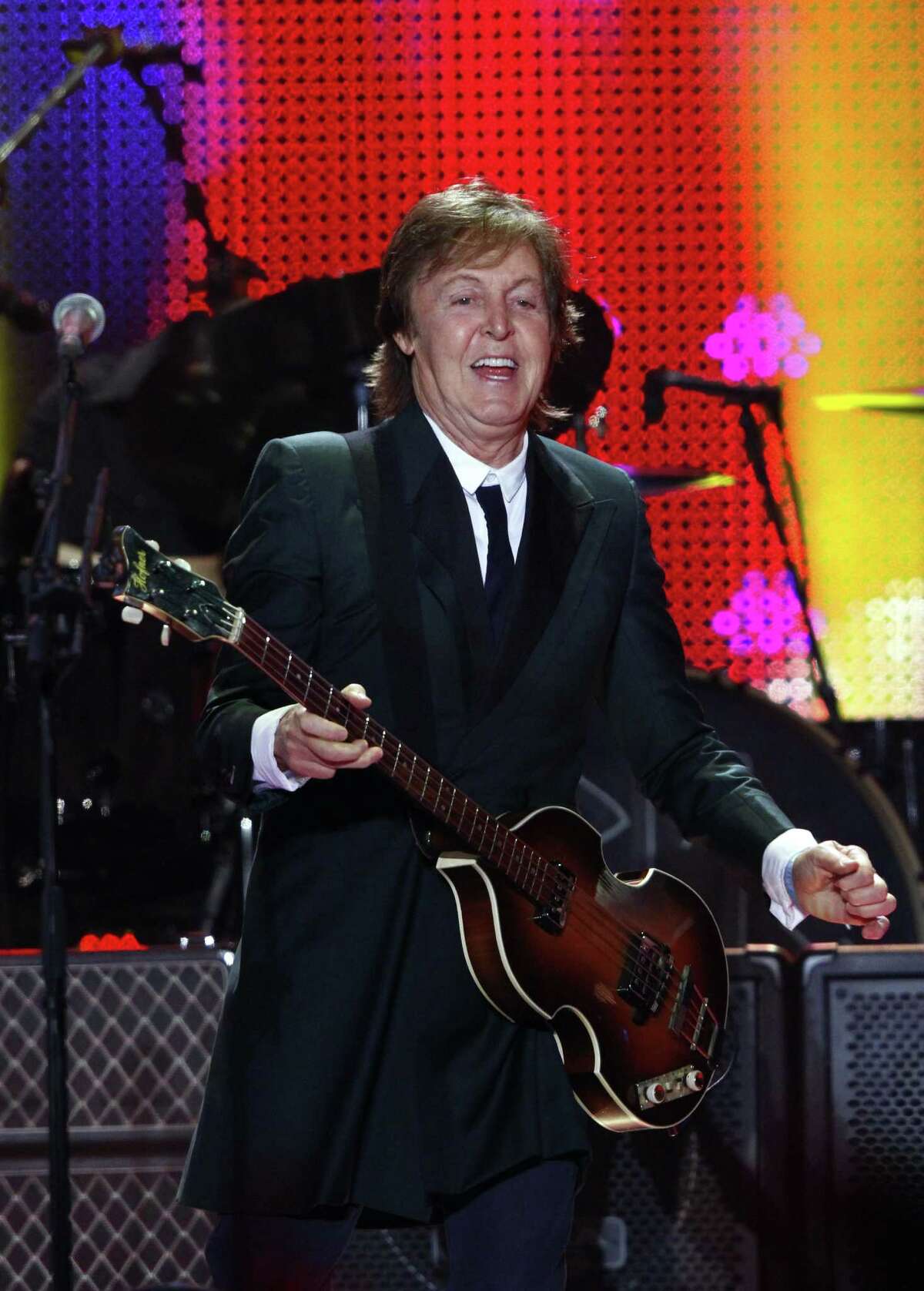 Paul McCartney performs on Day 2 of the 2013 Bonnaroo Music and Arts Festival on Friday, June 14, 2013 in Manchester, Tenn. (Photo by Wade Payne/Invision/AP)