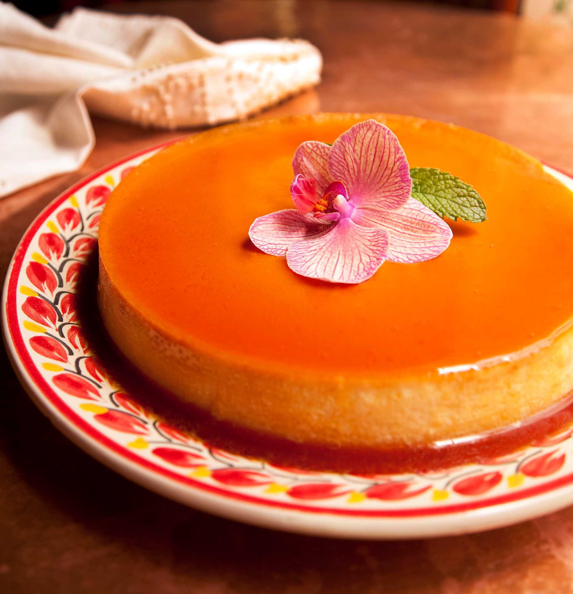 Almond Flan a la Fonda San Miguel