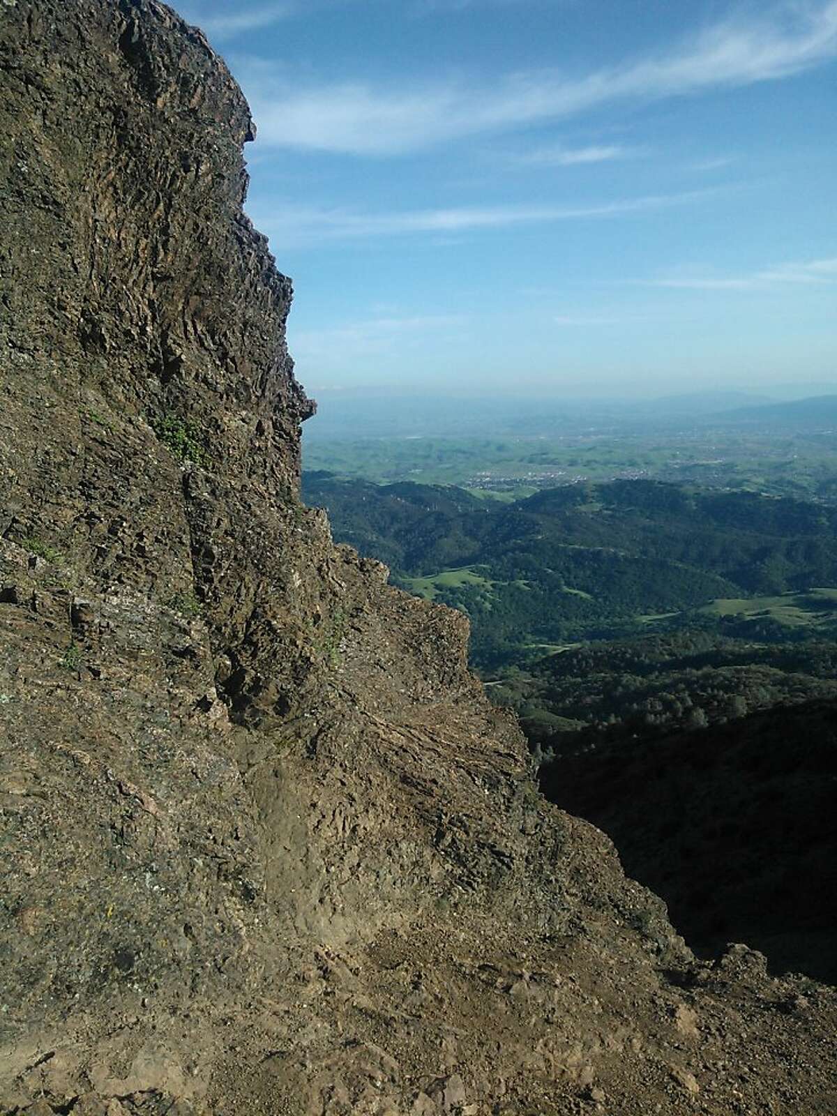 Check out the view from the peak of Mt. Diablo during a New Year's Day bike ride.