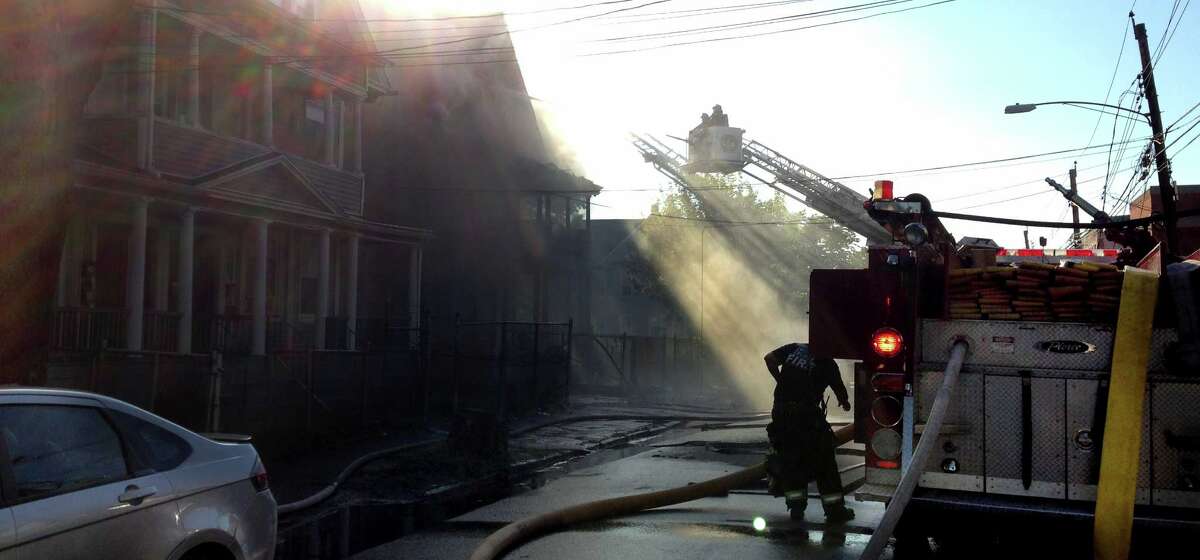 Flames tear through Bridgeport home