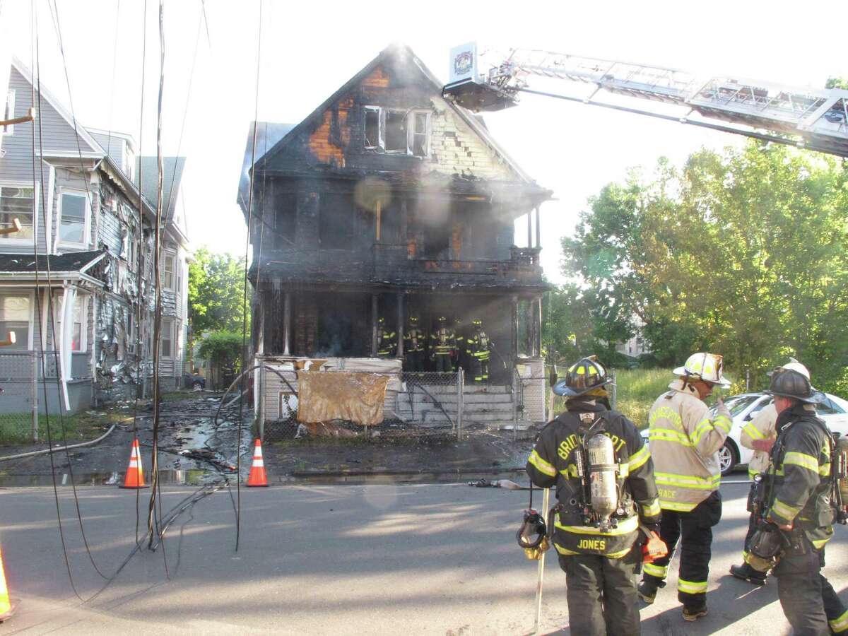 Flames tear through Bridgeport home