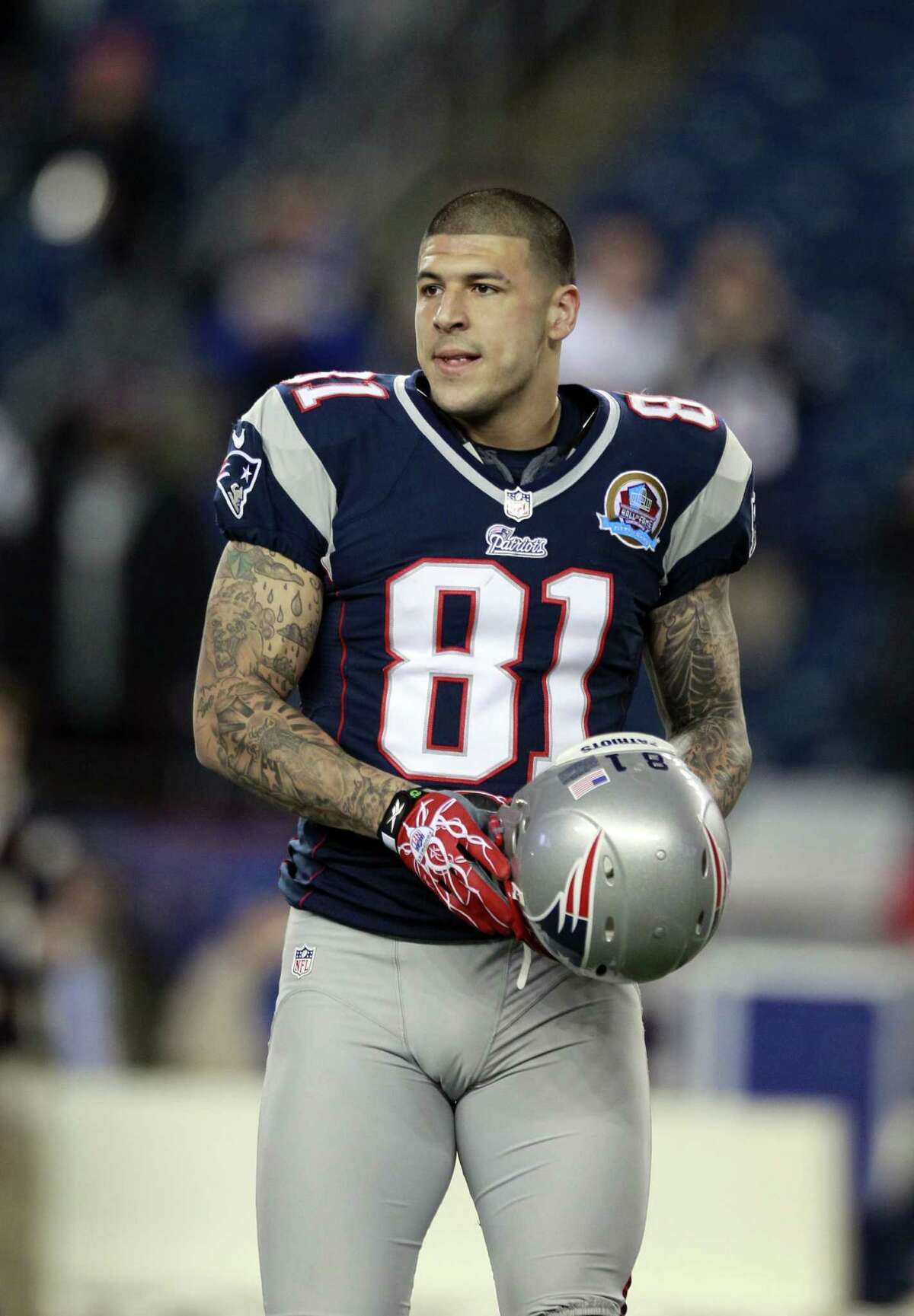 A body was found near Aaron Hernandez's home Monday.