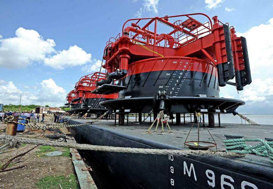 Heavy duty buoys set for sea Beaumont Enterprise