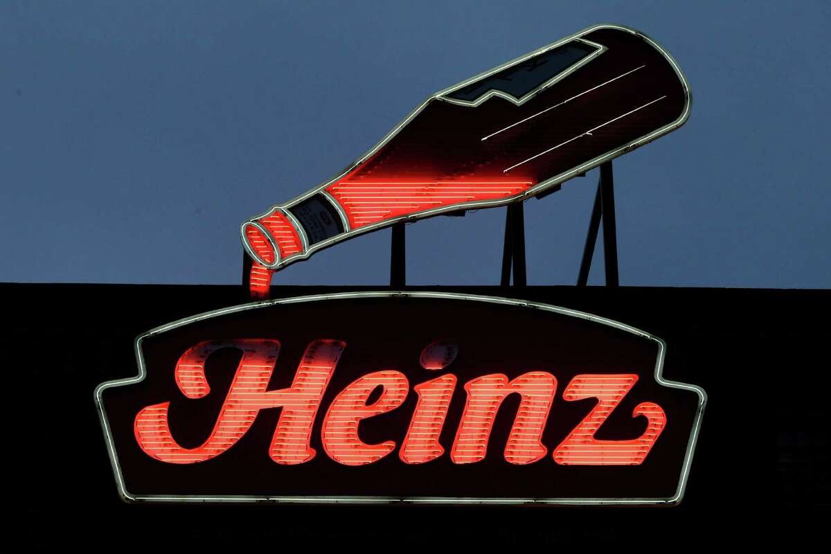 An animated neon Heinz Ketchup bottle that was once on the company’s North Side factory in Pittsburgh, now sits atop the Senator John Heinz History Center in Pittsburgh.